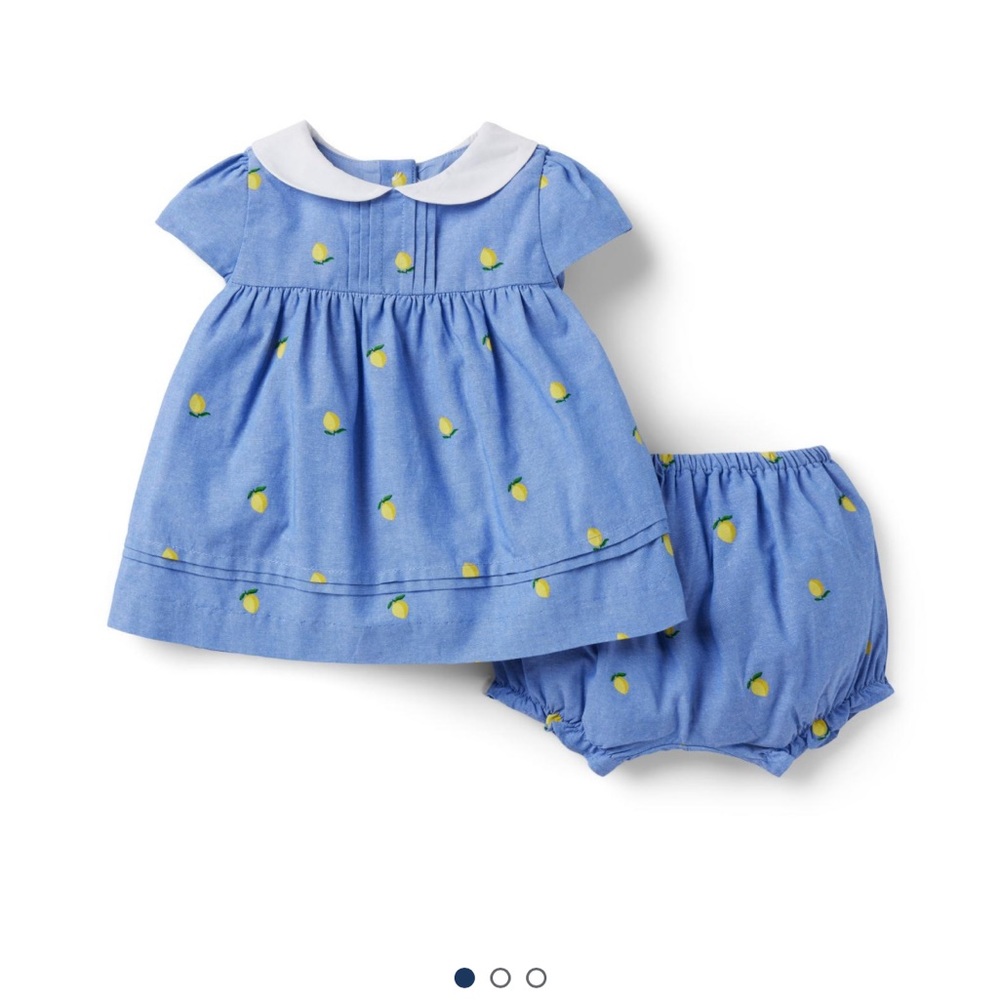 Baby lemon oxford matching set